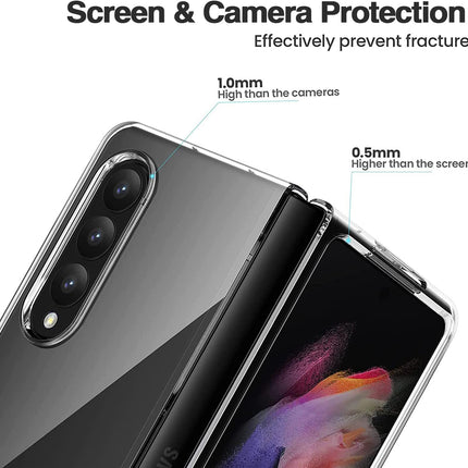 Phantom Ultra Thin Back Case for Samsung Galaxy Z Fold3 , Full Body Protection Back Cover , Transparent
