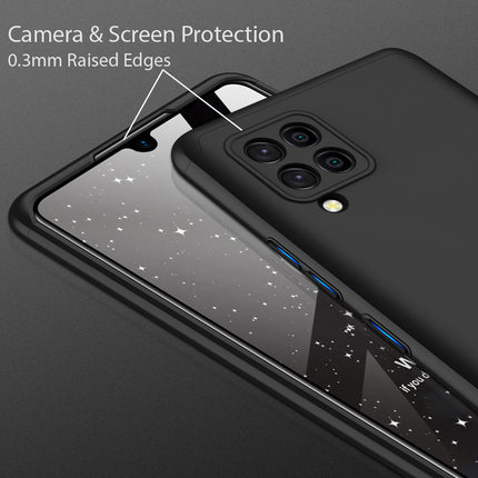 Double Dip Full 360 Protection Back Case Cover for Samsung Galaxy M42 (Black)