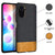 Soft Fabric & Leather Hybrid for Xiaomi Mi 11X Pro / Mi 11X  Back Cover, Shockproof Protection Slim Hard Back Case (Black,Brown)