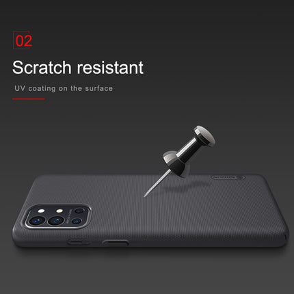 Nillkin Frosted Shield Hard Back Case Cover for OnePlus 9R / One Plus 9R (Black)