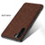 Soft Full Fabric Protective Shockproof Back Case Cover for Oppo F15 (Full Brown)