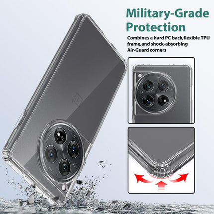 Mobizang Shield Clear Acrylic Back Shock Proof Case Cover for OnePlus 12 (Transparent)