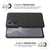 Woven Soft Fabric Case for Realne GT NEO 2 Back Cover, Shock Protection Slim Hard Anti Slip Back Cover (Black)