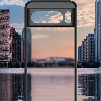 Mobizang Shield Frosted Acrylic Back Shock Proof Case Cover for Google Pixel 8 PRO (Black)