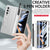 Mobizang Magnetic Hinge Case for Samsung Galaxy Z Fold 3 | Inbuilt S-Pen Holder Stand Hybrid Back Cover (Silver)