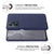 Woven Soft Fabric Case for Realne GT NEO 2  Back Cover, Shock Protection Slim Hard Anti Slip Back Cover (Blue)