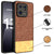 Mobizang Soft Fabric & Leather Hybrid Protective Cover for Xiaomi 13 Pro (5G) | Shockproof Slim Hard Anti Slip Back Case (Brown)