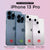 Bisen Back Cover for Apple iPhone 13 Pro (6.1) , Inbuilt Camera Slider ,Ring Stand and Card Pocket Shockproof Slim Bumper Back Case (Blue)