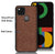 Soft Full Fabric Protective Shockproof Back Case Cover for Google Pixel 4A (Full Brown)