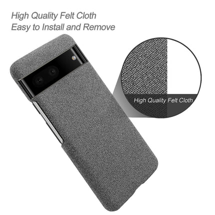 Mobizang Woven Soft Fabric Case for Google Pixel 7 Back Cover, Shock Protection Slim Hard Anti Slip Back Cover (Grey)