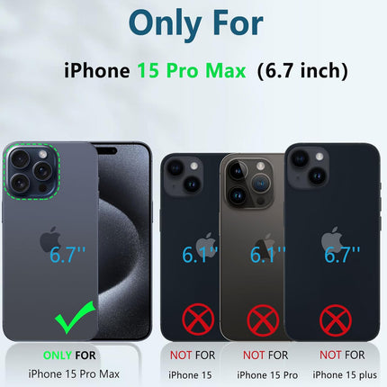 Mobizang Soft Fabric & Leather Hybrid Protective Back Cover for Apple iPhone 15 Pro Max | Shockproof Slim Hard Anti Slip Back Case (Black::Brown)