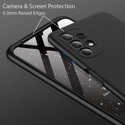 Double Dip Full 360 Protection Back Case Cover for Samsung Galaxy A32 (4G) (Black)