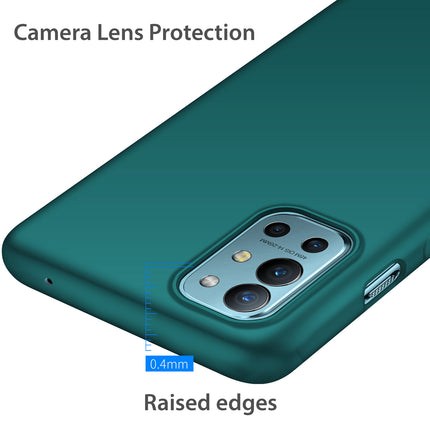 Silk Smooth Finish [Full Coverage] All Sides Protection Slim Back Cover For OnePlus 9R / One Plus 9R (Green)