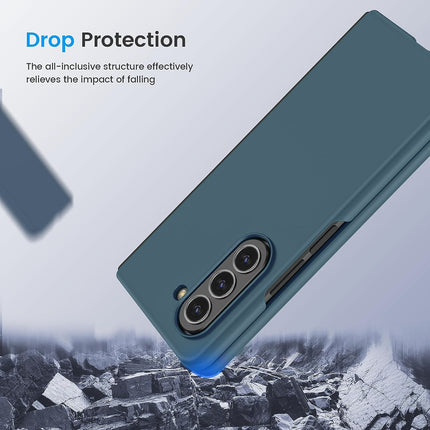 Mobizang Ultra Thin Back Case for Samsung Galaxy Z Fold 5 | Full Body Protection Hard Back Cover, Gray Green