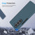 Mobizang Ultra Thin Back Case for Samsung Galaxy Z Fold 5 | Full Body Protection Hard Back Cover, Gray Green