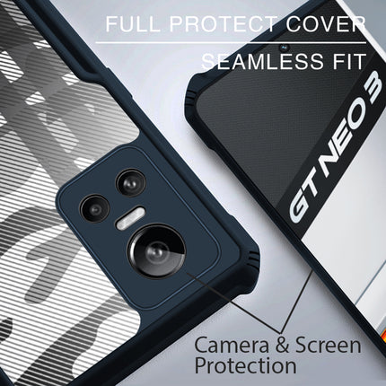 Beetle Camouflage for Realme GT Neo 3 Back Case, [Military Grade] Shockproof Slim Cover (Blue)