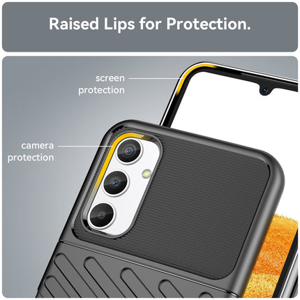 Mobizang Thunder Protective Flexible Back Cover for Samsung Galaxy A54 (5G) | Slim Anti Slip Rugged TPU Shockproof Full Body Bumper Case (Black)
