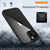 Mobizang Hawkeye Clear Back Cover for Apple iPhone 15 | Camera Lens Protector Shockproof Slim Clear Case Cover (Black)