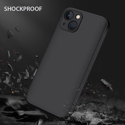 Double Dip Full 360 Protection Back Case Cover for Apple iPhone 13 (6.1) (Black)