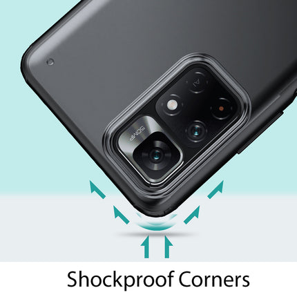 Shield Frosted Acrylic Back Shock Proof Case Cover for Xiaomi 11i HyperCharge (Black)