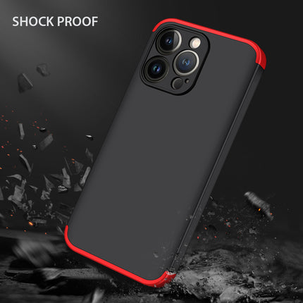 Double Dip Full 360 Protection Back Case Cover for Apple iPhone 13 Pro (6.1) (Red,Black)