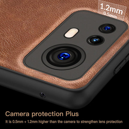 Tux Back Case for Xiaomi 12 PRO (5G) , Slim Leather Case with Shockproof Back Cover (Brown)