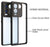 Mobizang Hawkeye Clear Back Cover for Iqoo Z7 PRO | Camera Lens Protector Shockproof Slim Clear Case Cover (Black Sides)