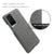 Woven Soft Fabric Case for Vivo X60 Pro Plus Back Cover, Shock Protection Slim Hard Anti Slip Back Cover (Grey)