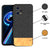 Soft Fabric & Leather Hybrid Protective Case Cover for Realme 9 Pro (Black ,Brown)