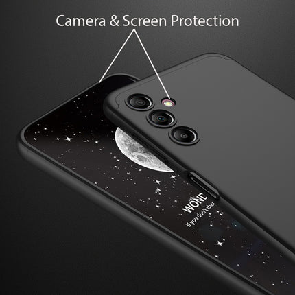 Mobizang Double Dip Full 360 Protection Back Case Cover for Samsung Galaxy A14 (5G) (Black)