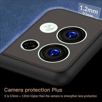 Mobizang Tux Back Case for Oppo Reno 8 Pro ,Slim Leather Case with Shockproof Back Cover (Blue)