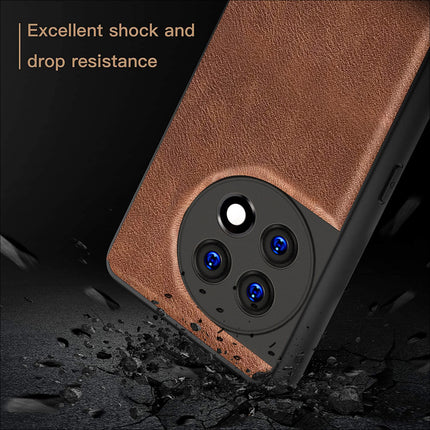 Mobizang Tux Back Case for OnePlus 11R | Slim Leather Shockproof Camera Protection Back Cover (Brown)