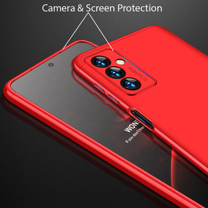 Double Dip Full 360 Protection Back Case Cover for Samsung Galaxy F23 (Red)