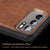 Tux Back Case For Oppo Reno 6 (5G) , Slim Leather Case with Soft Edge Shockproof Back Cover (Brown)