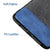 Fabric + Leather Hybrid Protective Slim Back Case Cover for Samsung Galaxy S8 -  Black , Blue - Mobizang