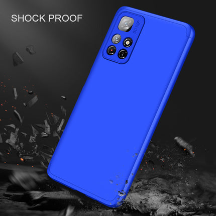 Double Dip Full 360 Protection Back Case Cover for Redmi Note 11T (5G) (Blue)