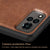 Tux Back Case For Vivo V21 (5G) , Slim Leather Case with Soft Edge Shockproof Back Cover (Brown)