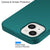 Silk Smooth Finish [Full Coverage] All Sides Protection Slim Back Case Cover for Apple iPhone 13 (6.1 inch) (Green)