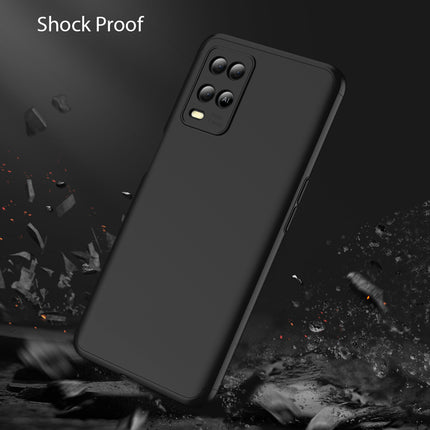 Double Dip Full 360 Protection Back Case Cover for Oppo A54 (4G) (Black)