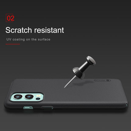 Nillkin Super Frosted Shield Hard Back Cover Case for Oneplus Nord 2 (5G) (Black)
