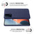 Woven Soft Fabric Case for Vivo IQOO Z5 (5G)  Back Cover, Shock Protection Slim Hard Anti Slip Back Cover (Blue)