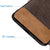 Fabric + Leather Hybrid Protective Case Cover for Samsung Galaxy Note 9 - Brown - Mobizang