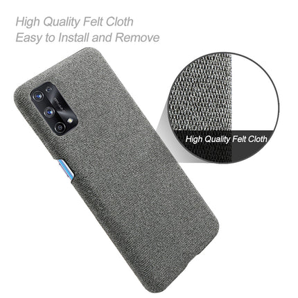 Woven Soft Fabric Case for Realme X7 Pro Back Cover, Shock Protection Slim Hard Anti Slip Back Cover (Grey)