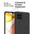 Soft Fabric Hybrid for Samsung Galaxy M42 (5G) Back Cover, Shockproof Protection Slim Hard Back Case (Black)