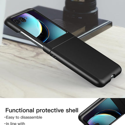 Mobizang Ultra Thin Back Case for Moto Razor 40 Ultra | Full Body Protection Hard Back Cover, Black