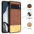 Mobizang Soft Fabric & Leather Hybrid Protective Back Cover for Google Pixel 8 PRO | Shockproof Slim Hard Anti Slip Back Case (Brown)