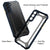 Unicorn for Samsung Galaxy S22 Clear Back Case, [Military Grade Protection] Shock Proof Slim Hybrid Bumper Cover (Blue)