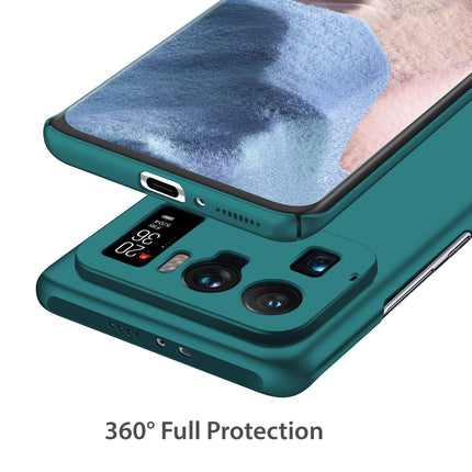 Silk Smooth Finish [Full Coverage] All Sides Protection Slim Back Cover For Xiaomi Mi 11 Ultra (Green)
