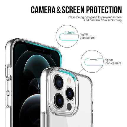Space Case for Apple iPhone 13 PRO MAX (6.7) Back Cover, [Military Grade Protection] Shock Proof Acrylic Back Slim Hybrid Bumper Cover
