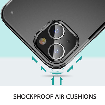 Shield Frosted Acrylic Back Shock Proof Case Cover for Apple iPhone 13 Mini (5.4) (Black)